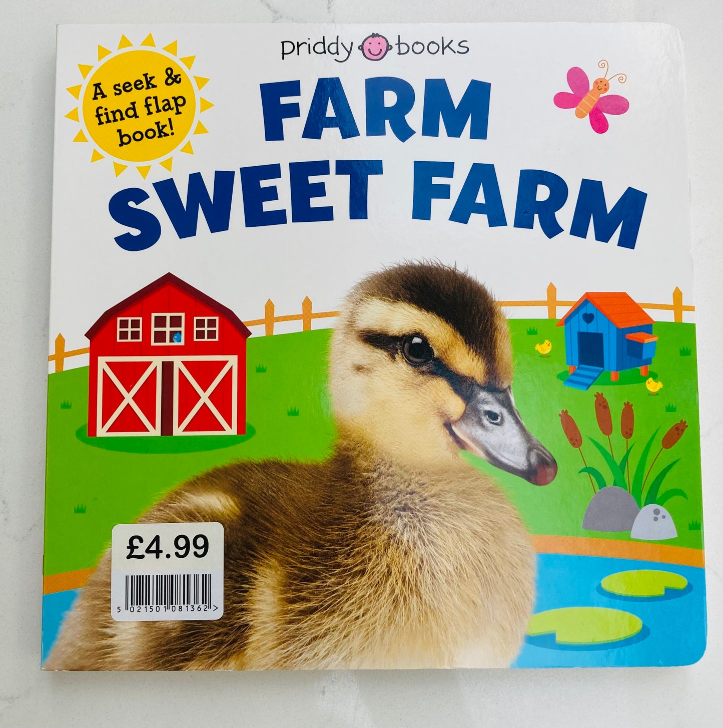 Farm Sweet Farm medium board book EPOS labelled £4.99 (was £7.99)