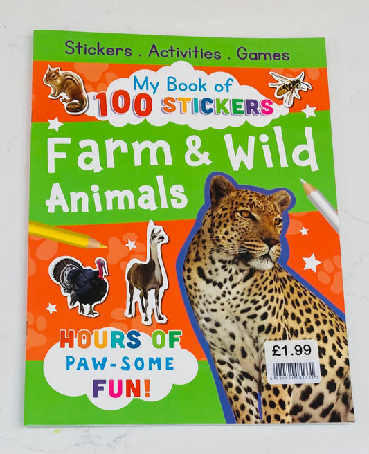 Farm & Wild Animals 100 Stickers EPOS labelled £1.99 (was £4)