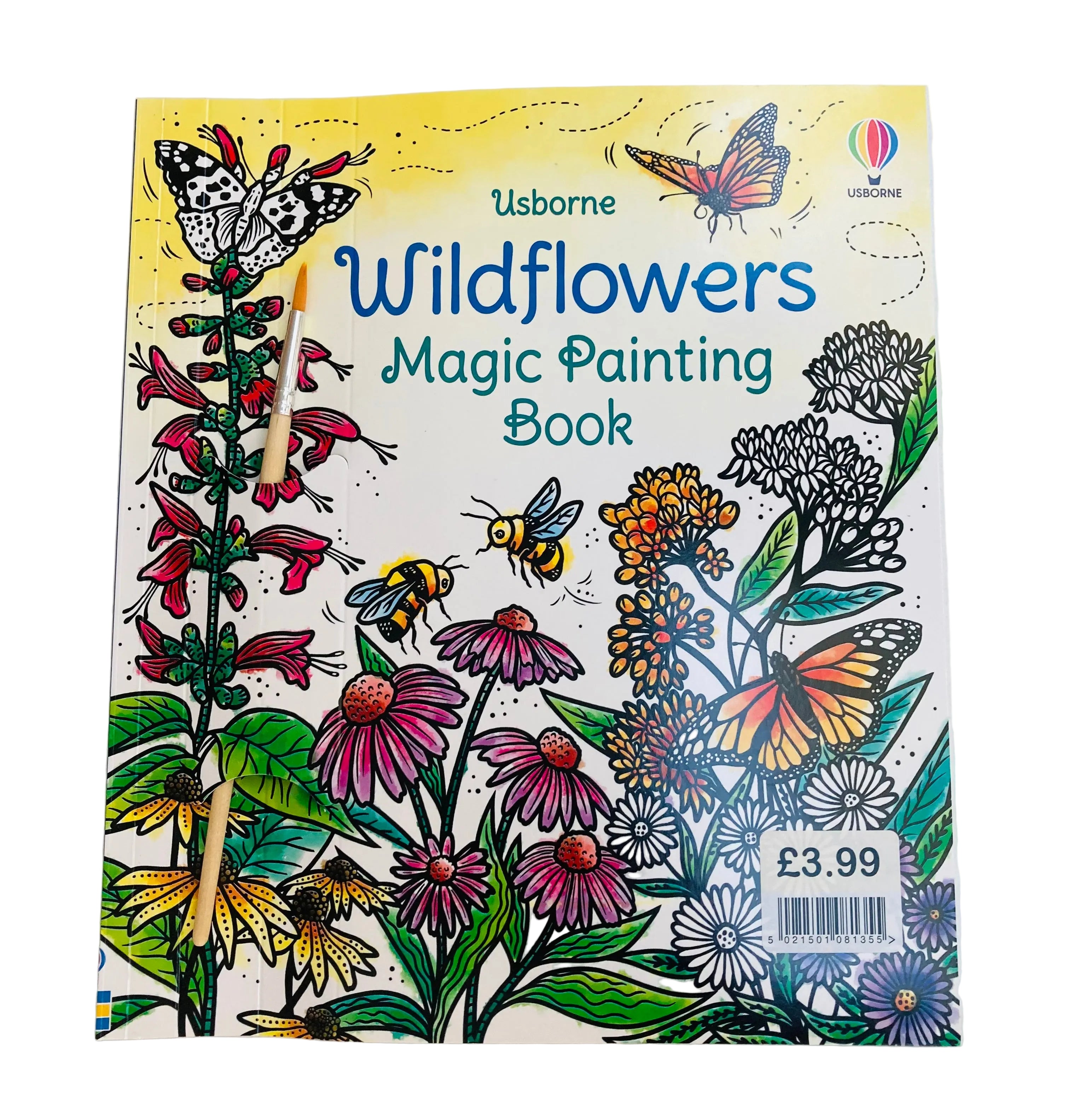Wildflowers Magic Paint Usborne medium paperback EPOS labelled £3.99 (jacket 6.99)