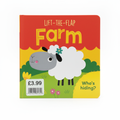 Lift the Flap FARM Small Board Book - EPOS Stickered at £3.99 (jacket £6)