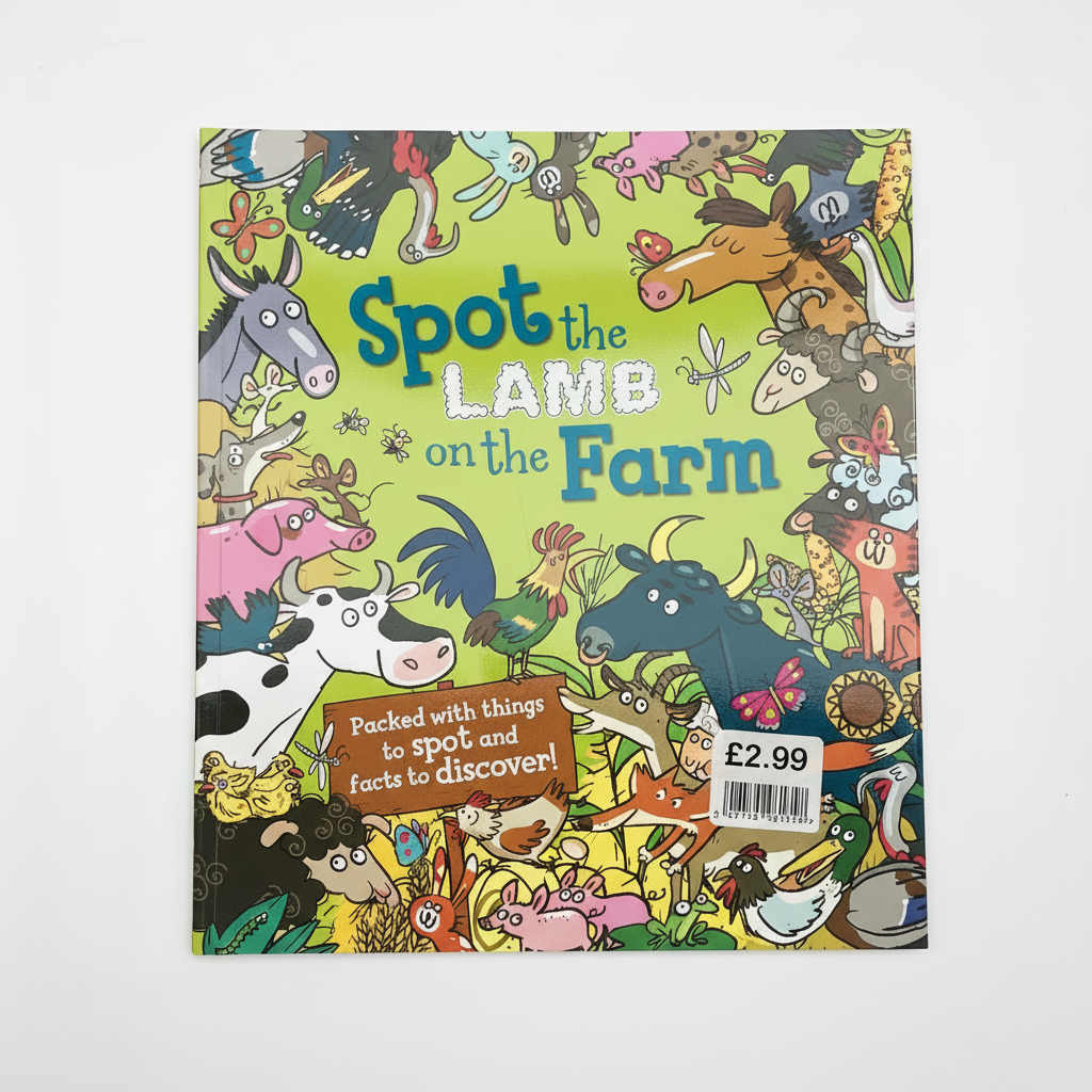 Spot the Lamb on the Farm Picture Flat EPOS labelled at £2.99 (jacket £5.99)