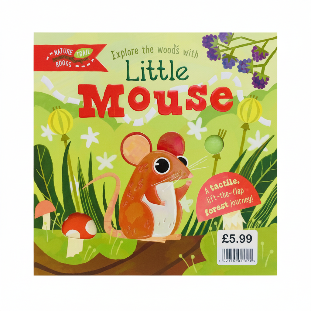 Explore the Woods with Little Mouse Medium Board Book EPOS Stickered £5.99 (jacket £10)