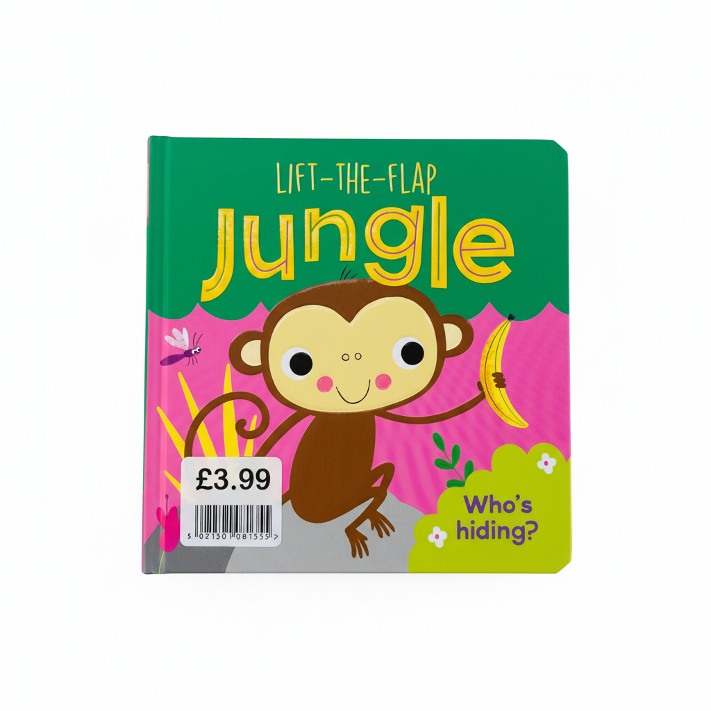 Lift the Flap JUNGLE Small Board Book EPOS Stickered £3.99 (jacket £6)