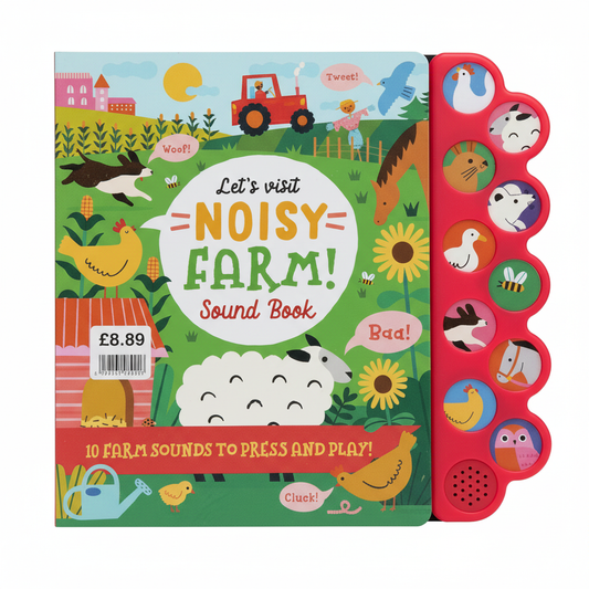 A Let's Visit Noisy Farm Large Sound Book - EPOS Stickered at £8.99 (Previously £15)