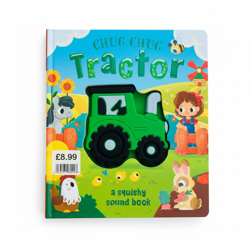 Chug Chug Tractor medium sound EPOS labelled £8.99 (jacket £15)