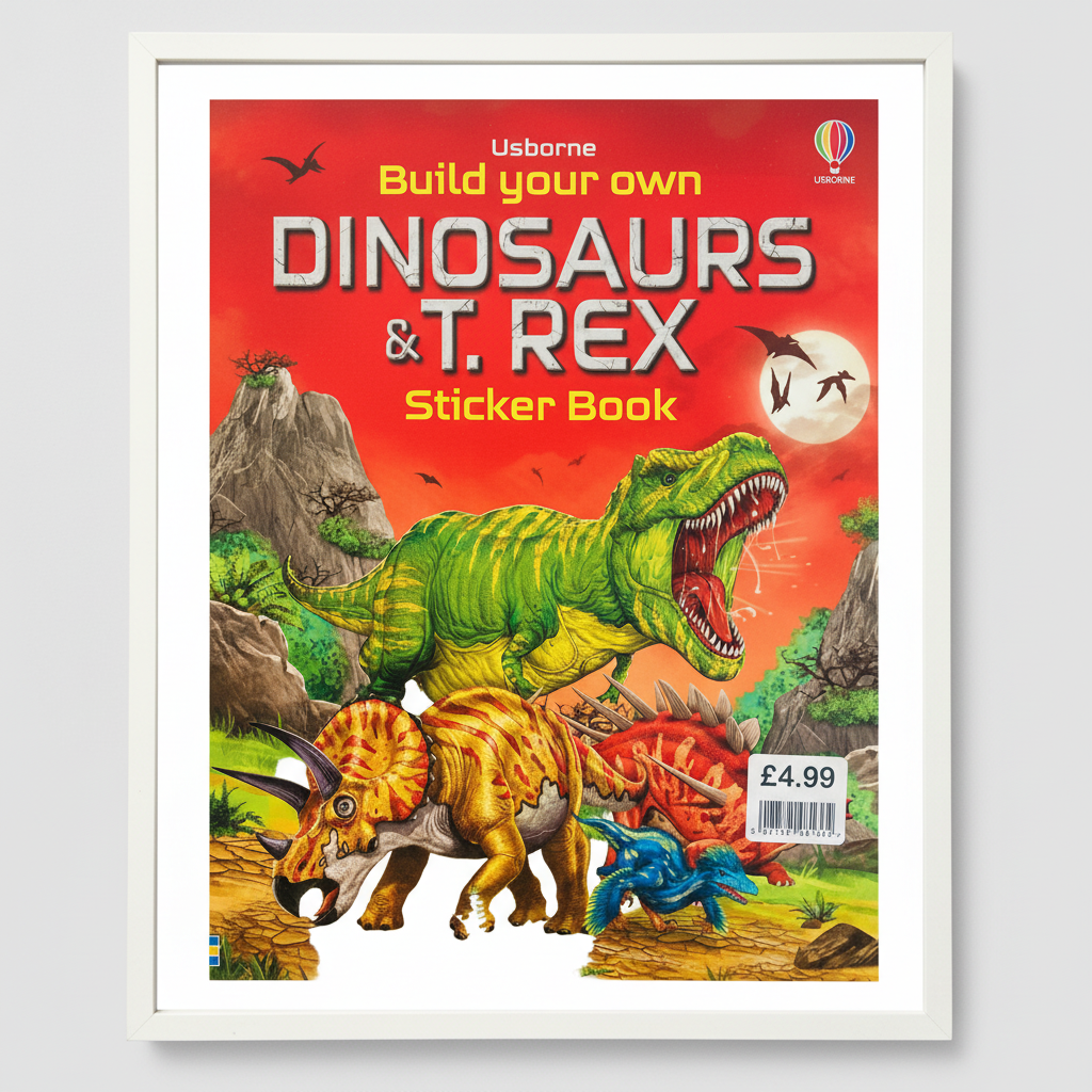 Dinosaurs & T Rex Usborne Large Paperback EPOS Stickered £4.99 (jacket £10.99)