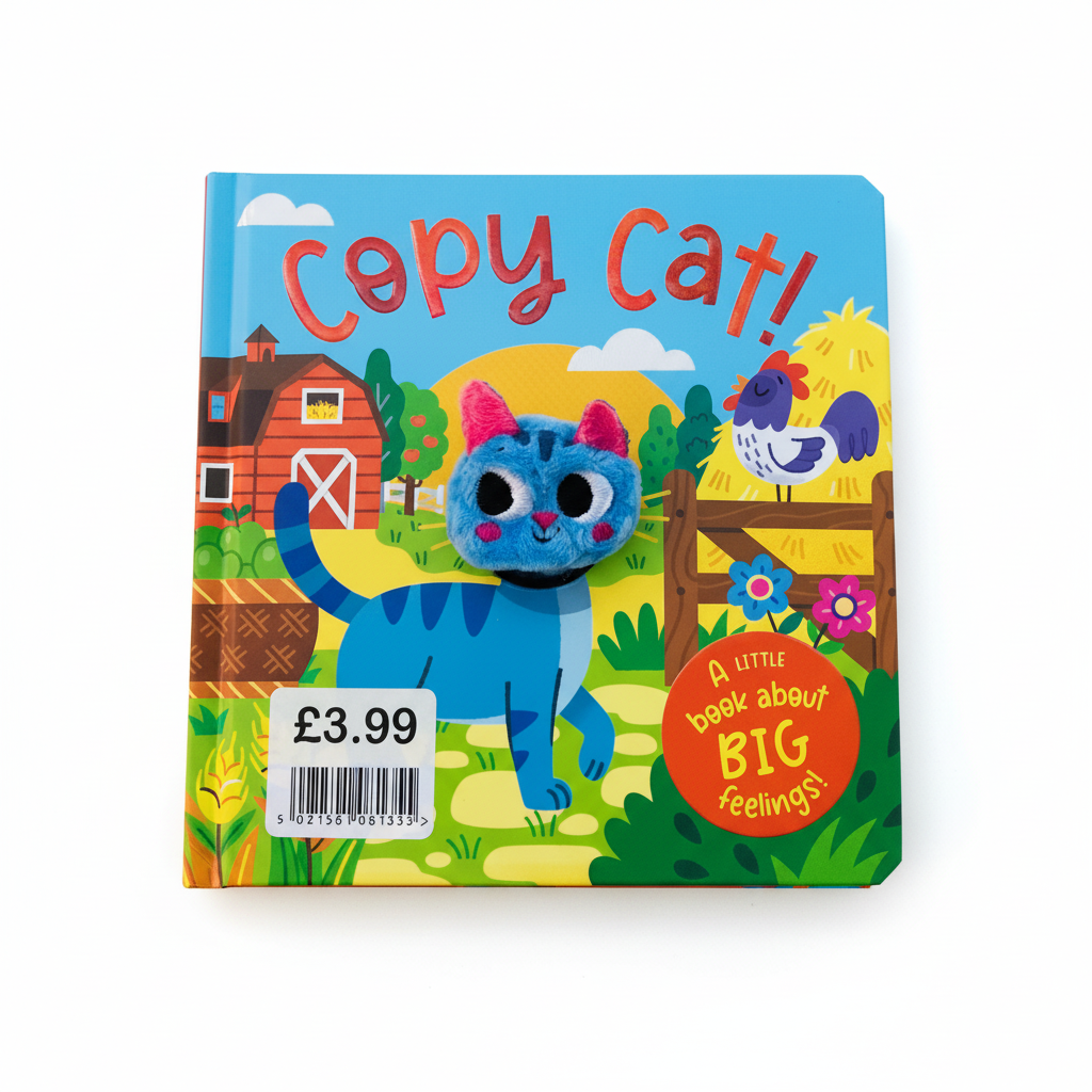 Copy Cat puppet EPOS stickered £3.99 (jacket £6)