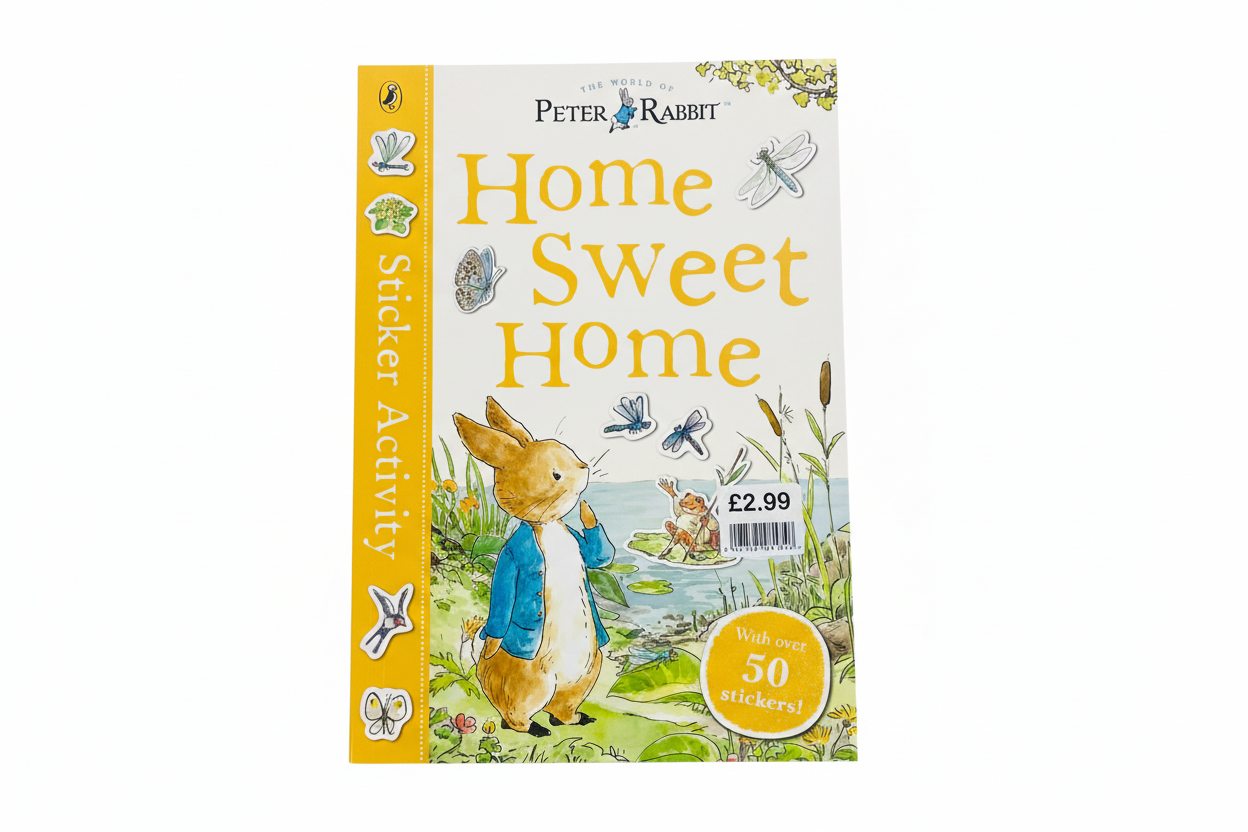 Peter Rabbit Home Sweet Home Sticker Activity EPOS stickered £2.99 (jacket £5.99)