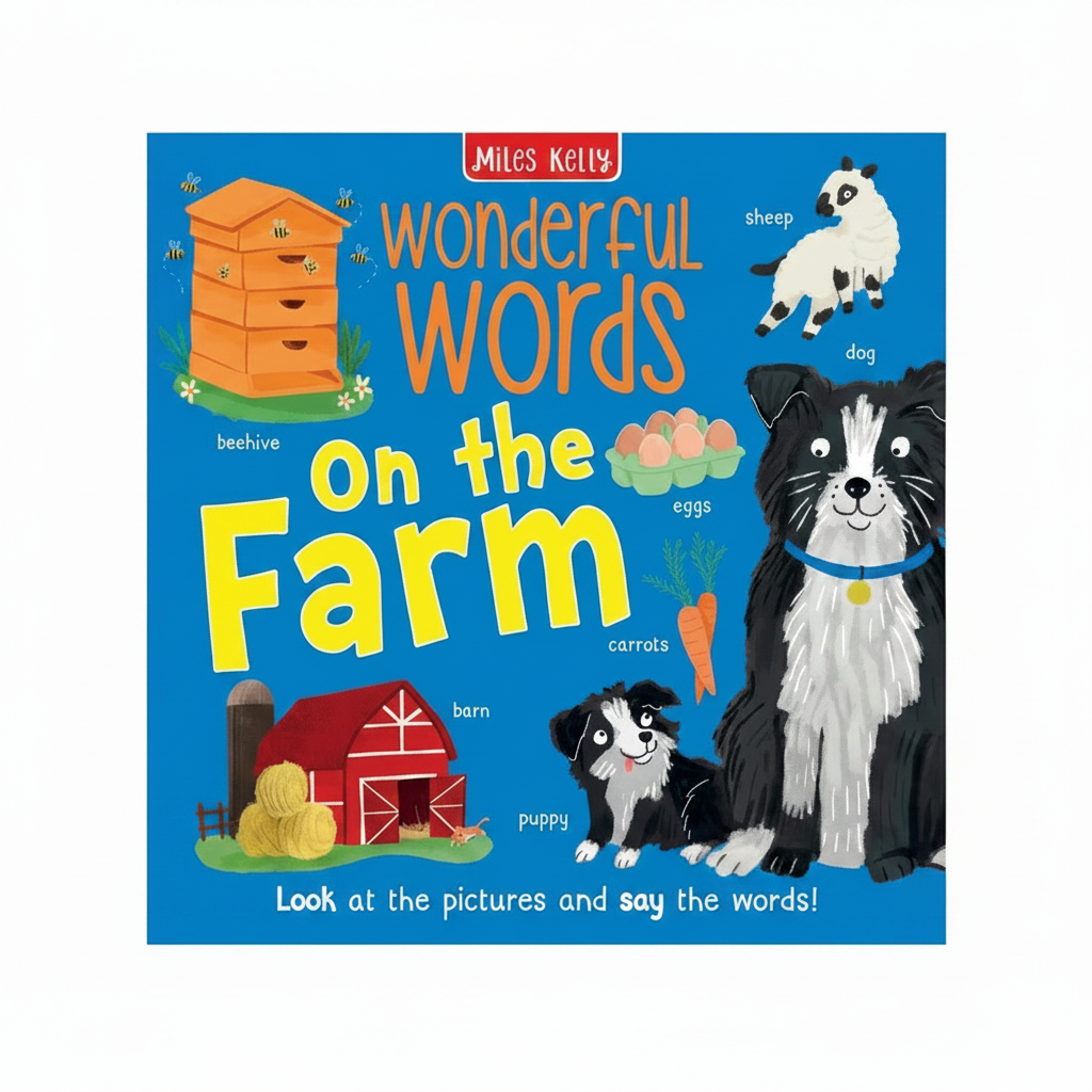 Wonderful Words On the Farm - White Border